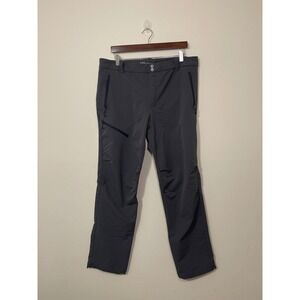 REI Co Op Men Size 38x32 Gray Hiking Walking Outdoor Utility Pants Zip Pockets